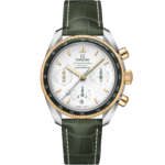 Omega Speedmaster 38 Silver Dial 38mm Stainless Steel 18k Yellow Gold Strap 324.23.38.50.02.001