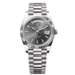 Rolex  Day-Date President 40mm White Gold Grey Rhodium Index Dial - 228239