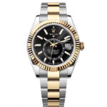 Rolex  Sky-Dweller 42mm 336933-0003 Two-Tone Yellow Gold Black Dial Jubilee