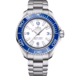 Omega Seamaster Planet Ocean 6000M 45.5mm White Dial O‑MEGASTEEL Bracelet 215.30.46.21.04.001