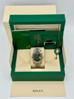 Rolex  Day-Date President 40mm White Gold Green Roman Dial - 228239 - Image 8