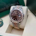 Rolex Datejust 41mm 126331 Chocolate Index Jubilee Steel and Everose Gold Watch - Image 5