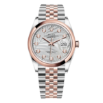 Rolex  Datejust 36mm 126201 Silver Palm Motif Dial