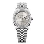 Rolex  Datejust 36mm 126284 Silver Dial Jubilee Bracelet