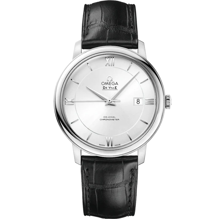 F7EBE6AA-757B-B266-2BF8-A7BE68DF14A5.png Omega De Ville Prestige 39.5 mm Silver Dial Stainless Steel Strap 424.13.40.20.02.001 - Image 1