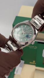 Rolex  Sky-Dweller 42mm 336934-0001 Stainless Steel Green Dial Oyster - Image 9