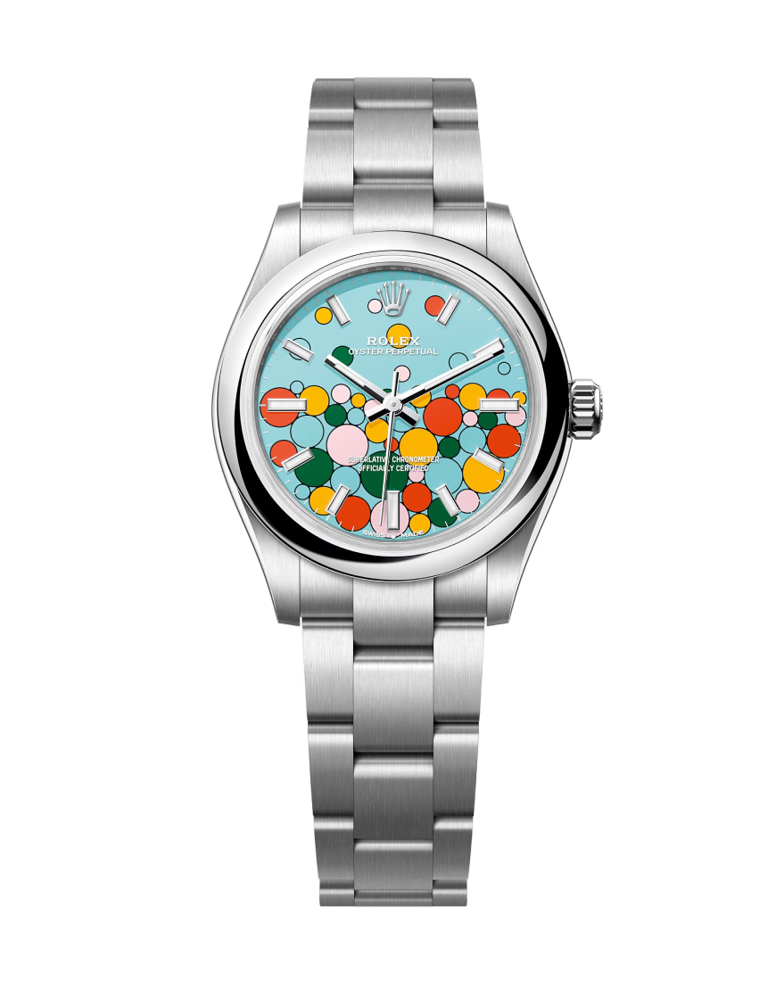 F89CD3F4-C0FA-B13E-A23B-9A9EC551C24B.png Rolex Oyster Perpetual 31mm 277200-0010 Celebration Dial Oyster Bracelet Watch - Image 1