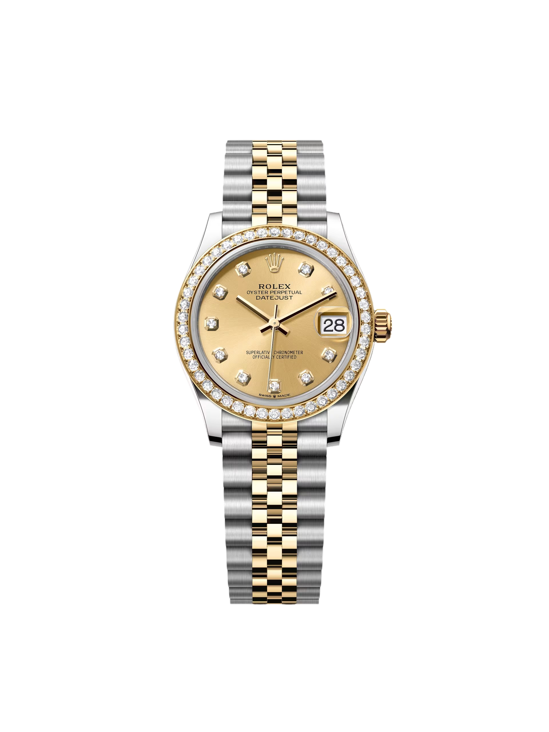 F8A4566F-E575-486B-634A-C65BDD094634.png Rolex Datejust m278383-0025/0026 31mm Champagne Dial Oyster Bracelet - Image 1
