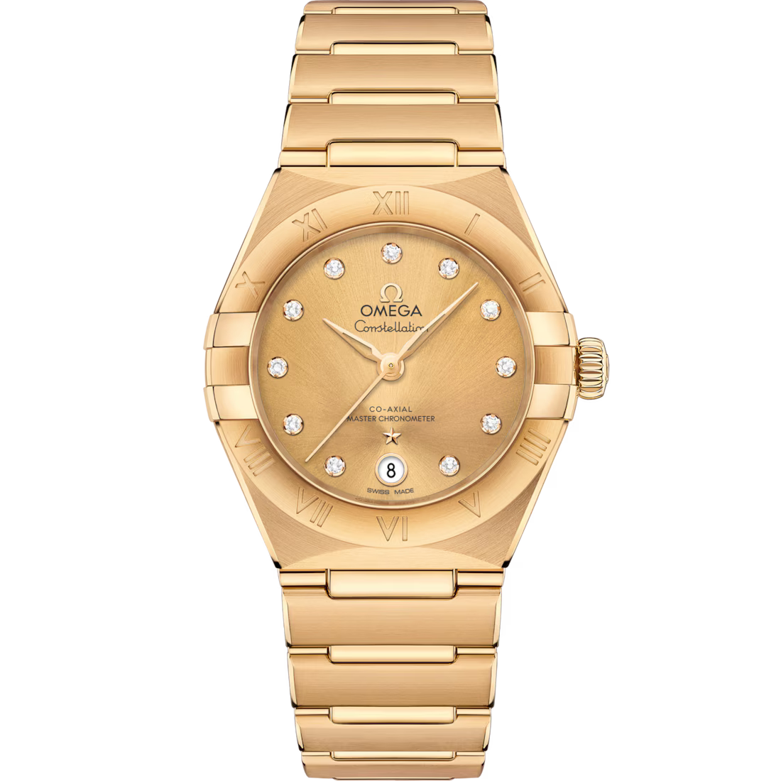 F8B8641F-B8A7-0499-43E4-795CA455DE42.avif Omega Constellation Ladies' Selection 29mm yellow gold on yellow gold 131.50.29.20.58.001 - Image 1
