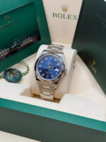 Rolex  Datejust 41mm 126334 Blue Diamond Oyster Stainless Steel Mens Watch - Image 5
