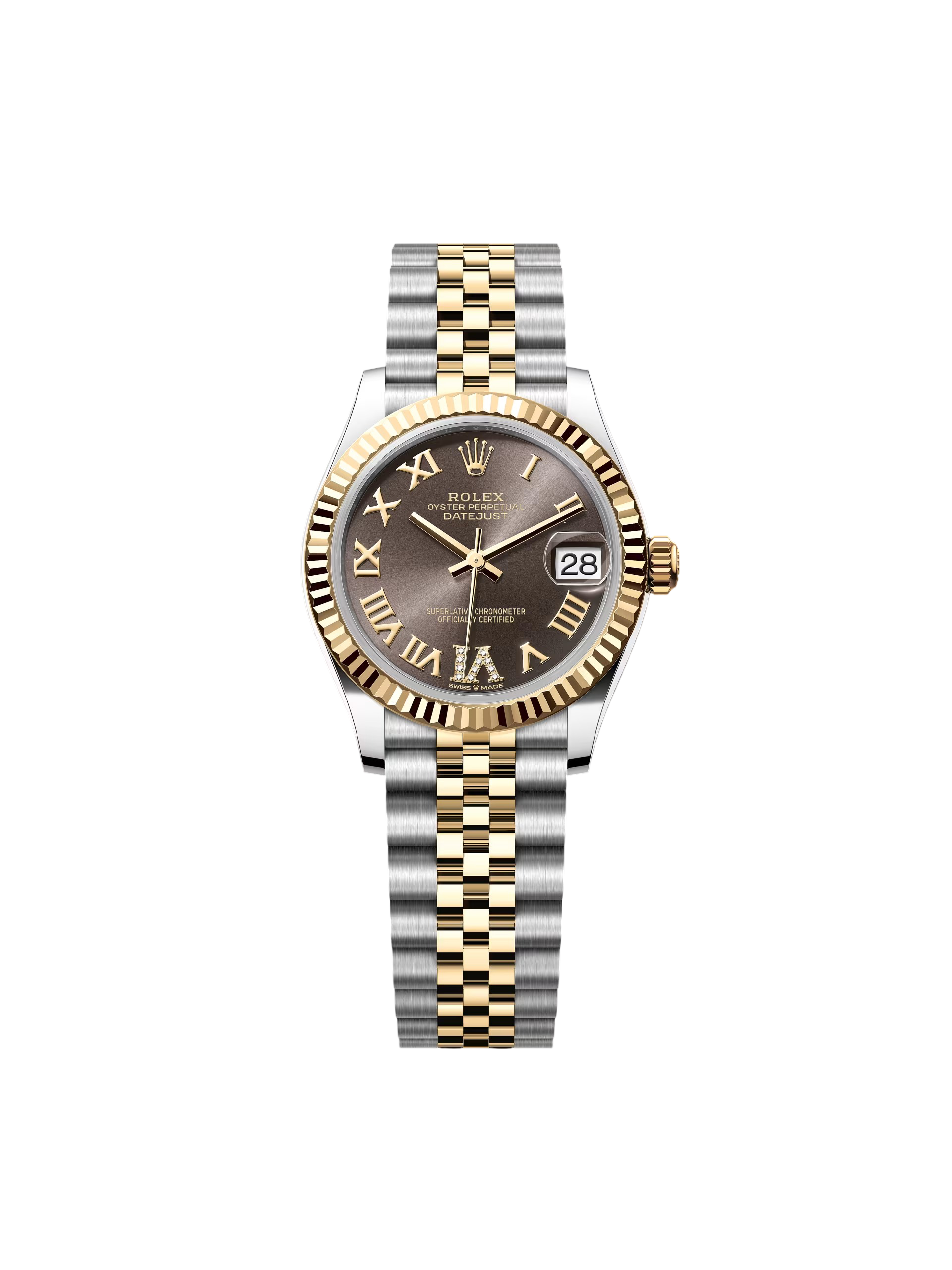 F92B1830-6B0D-2D3D-D0A5-C79444DD93F8.png Rolex Datejust m278273-0017/0018 31mm Dark Grey Dial Stainless Steel and Yellow Gold Oyster Watch - Image 1