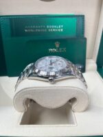 Rolex  Day-Date President 40mm White Gold Meteorite Diamond Baguette Dial - 228239 - Image 7