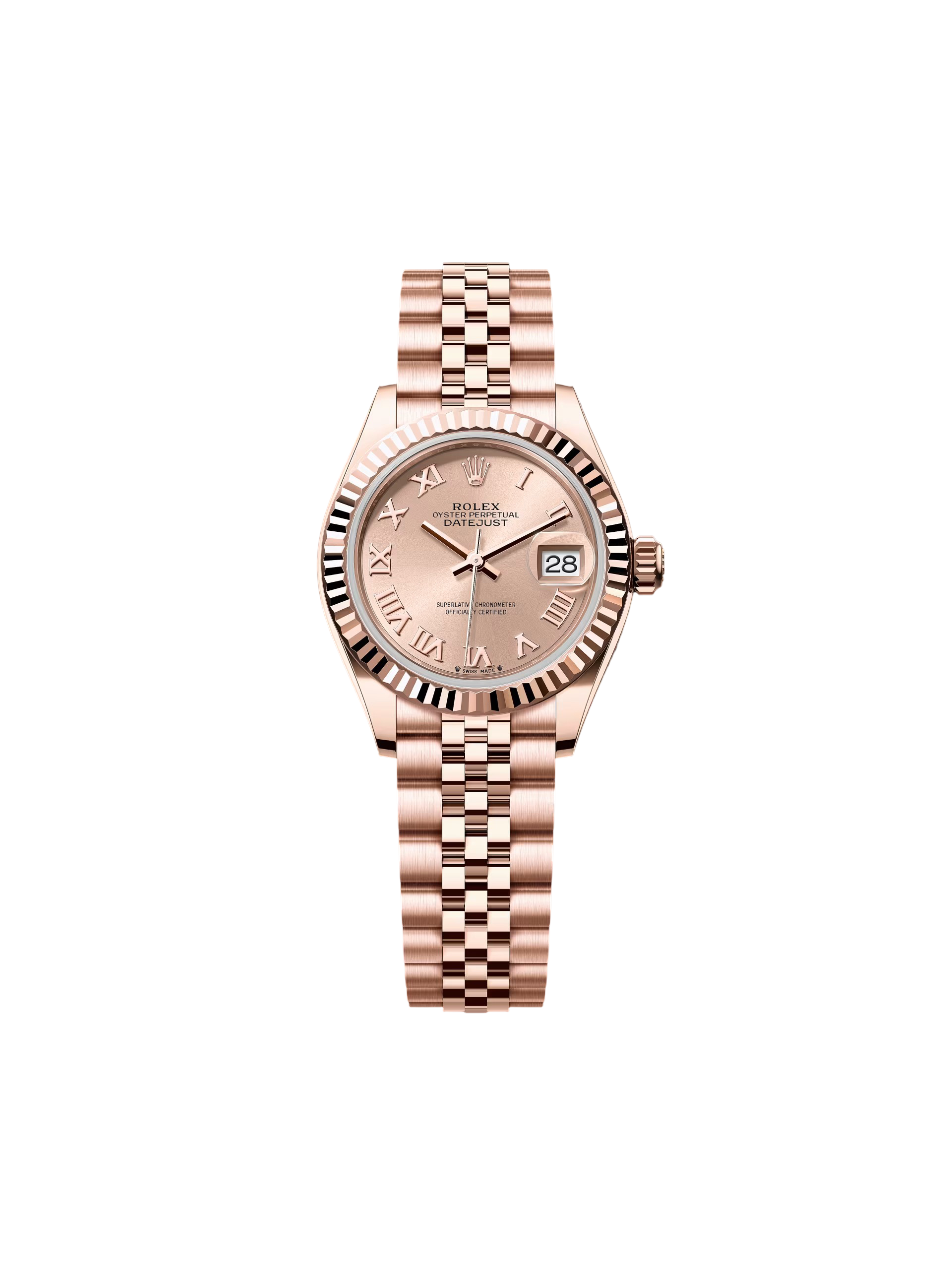 F99753CD-66B9-DB13-C0A6-84B321AB7F5A.png Rolex Lady-Datejust 28mm 279175 Rosé Roman Dial Jubilee Everose Gold - Image 1