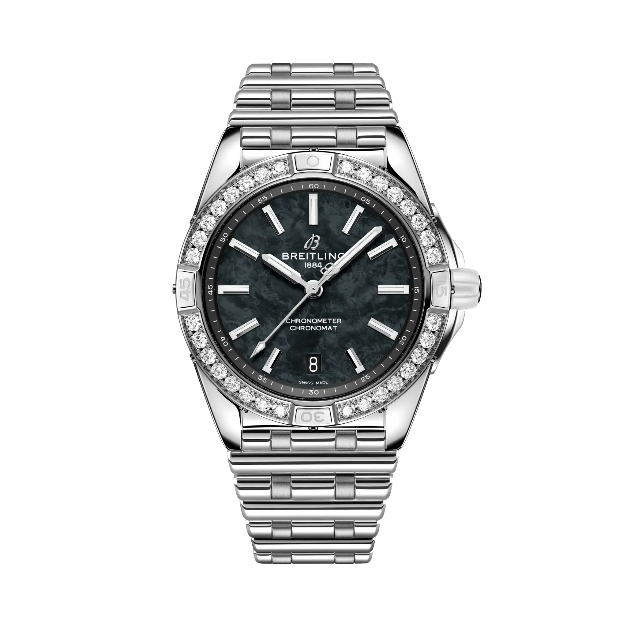 FA5F6FF4-11AC-7A12-EABD-93870D06CE37.png Breitling Super Chronomat Automatic 38mm A173561A1B1A1 - Image 1