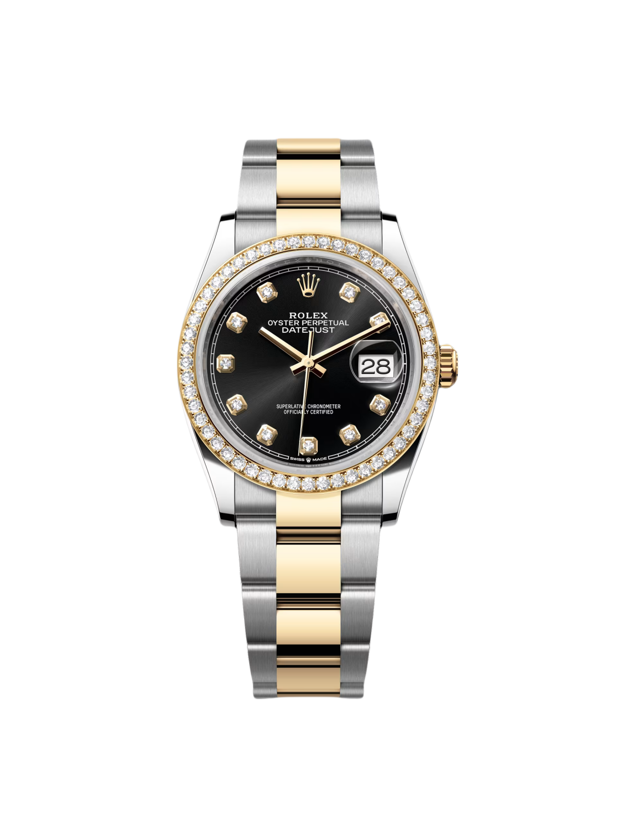 FA713B33-0D2A-2F89-0E77-19931751D602.png Rolex Datejust 36mm 126283 Bright Black Dial Oyster Bracelet Watch - Image 1