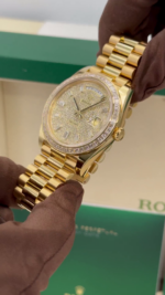 Rolex Day-Date 40mm 228398TBR-0036 Diamond Paved Dial President Watch - Image 8