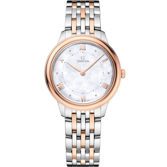 FB509220-D69E-95C9-8538-A8D24FA6A673.png Omega De Ville Prestige 30 mm White Dial Stainless Steel and Sedna™ 18k Rose Gold Bracelet 434.20.30.60.05.001 - Image 1