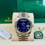Rolex  Day-Date President 40mm White Gold Blue Roman Ombre Dial - 228239 - Image 9