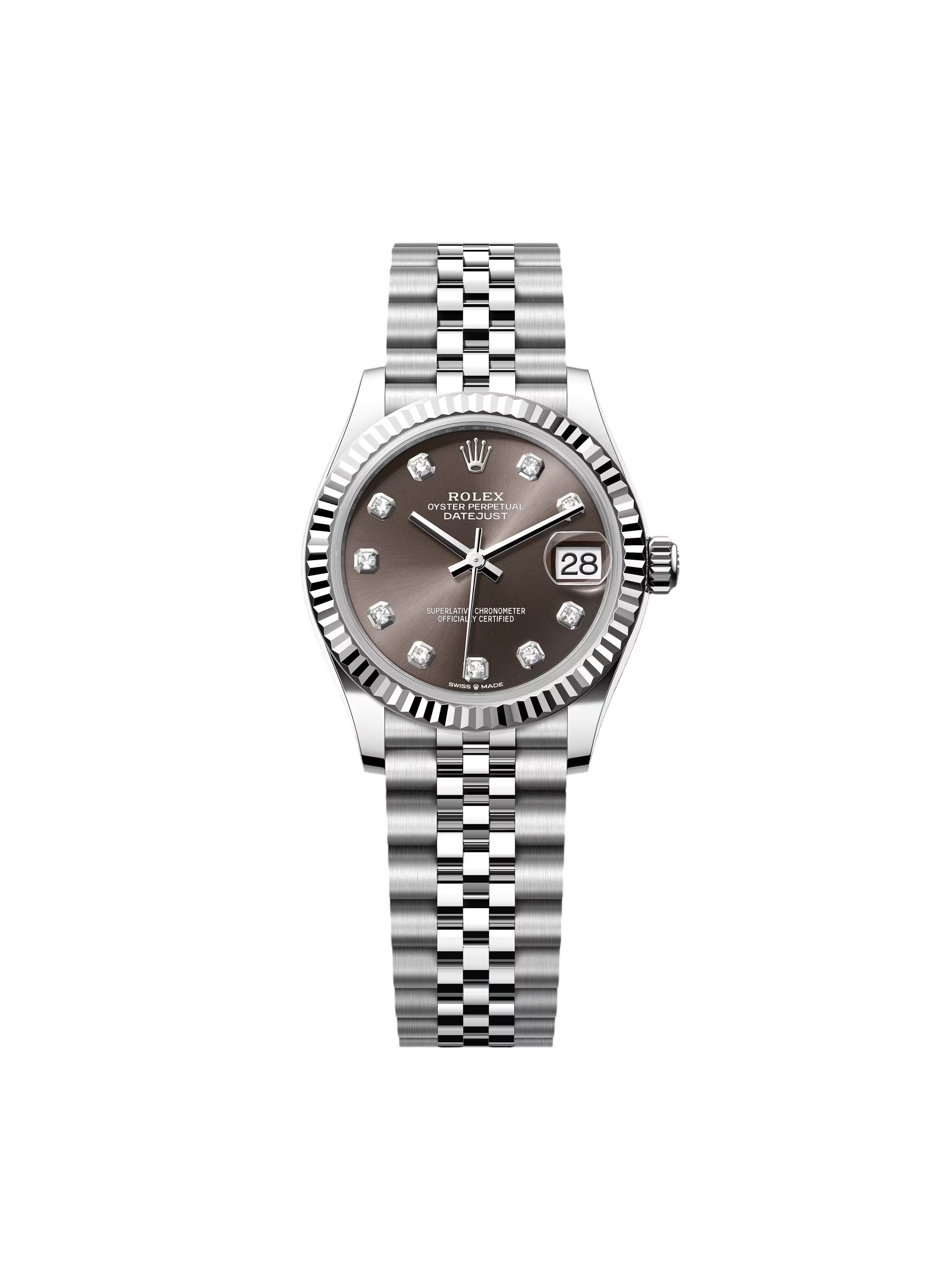 FBD6D1F4-CB61-5238-5455-CDE20F60628E.png Rolex Datejust m278274-0007/0008 Dark Grey 31mm Dial Oyster Watch - Image 1