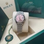 Rolex Datejust m278344-0033/0034 Pink Dial 31mm Domed Diamond Oyster Watch - Image 16