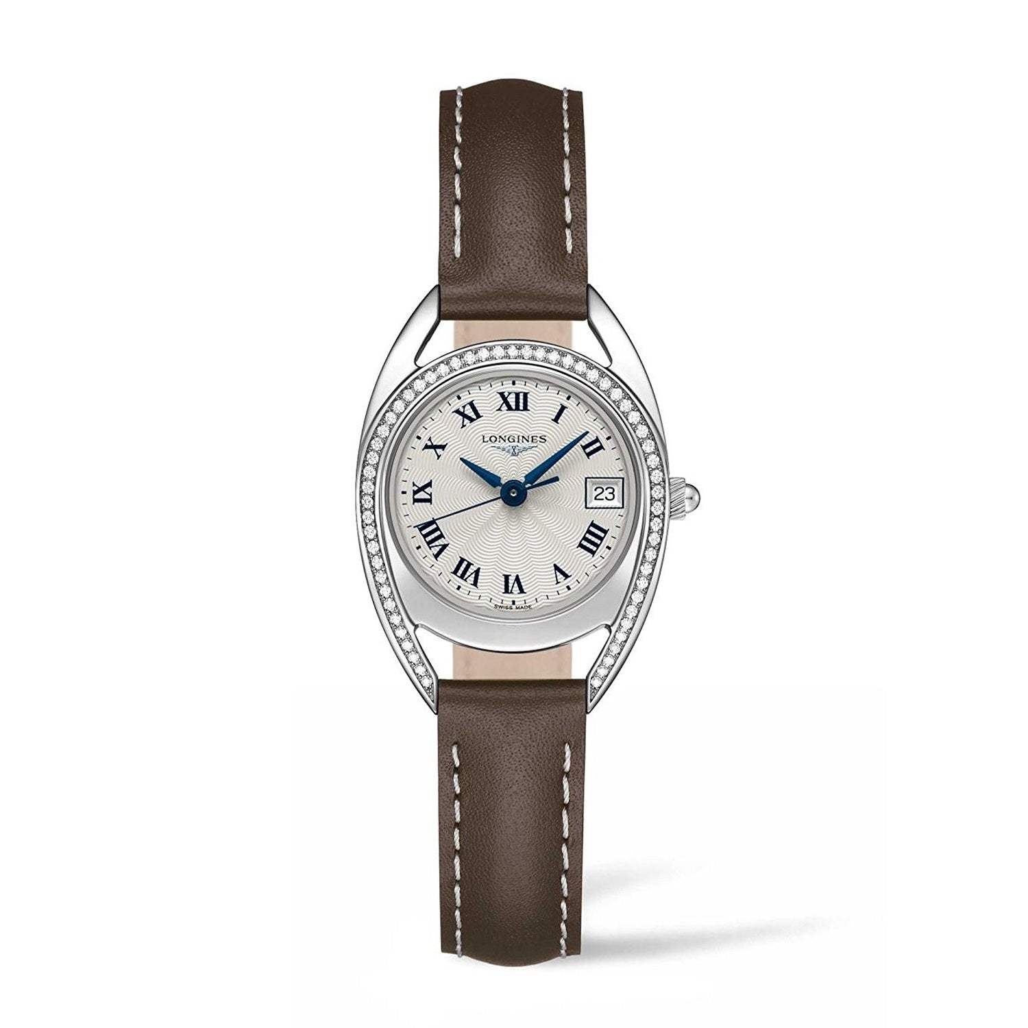 FC07F928-0B2F-1686-5EDF-0C43E757AC70.jpg Longines Women's L6.136.0.71.2 Equestrian Brown Leather Watch - Image 1