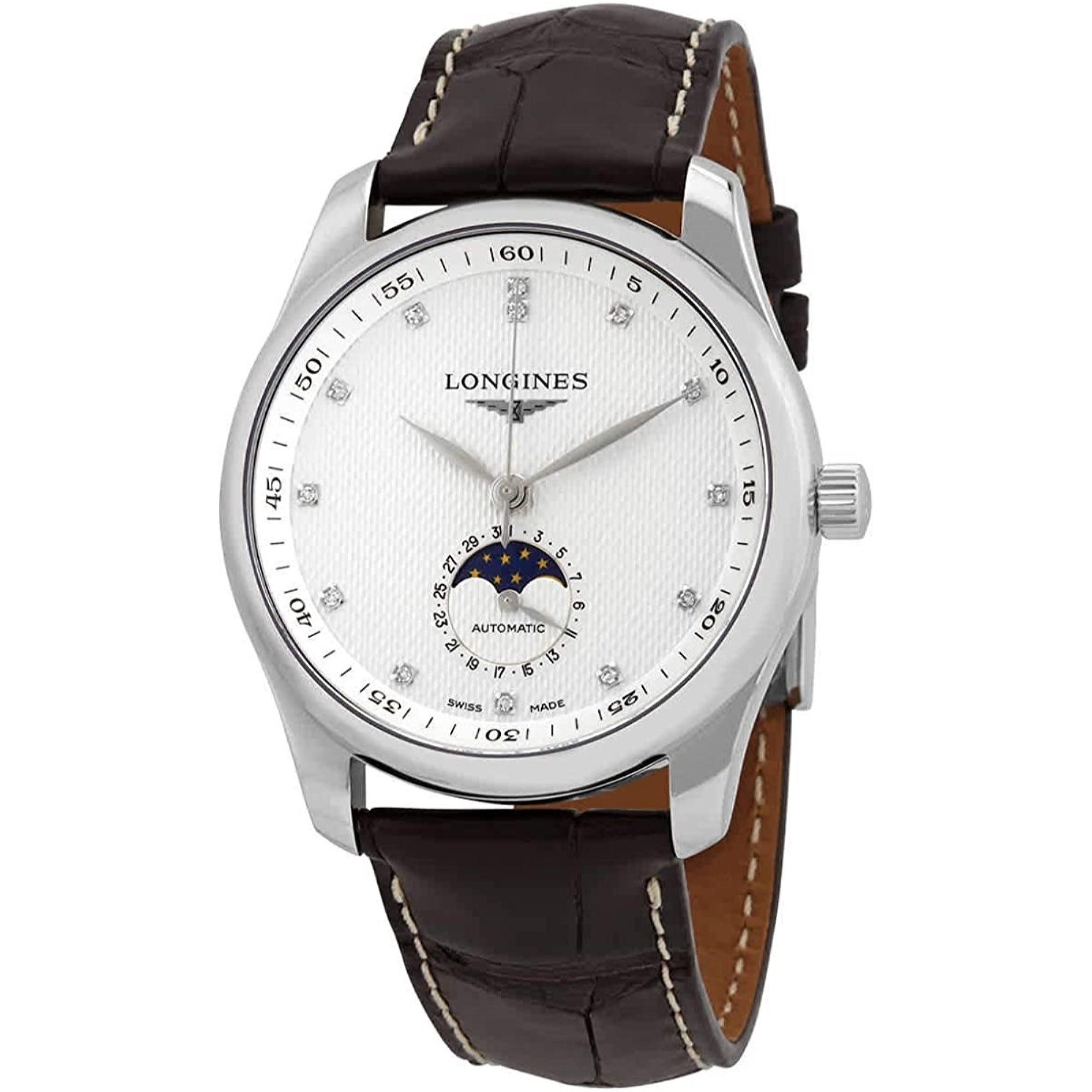 FC1BC549-91C0-CBA7-4D9F-A86CD5E6AAD4.jpg Longines Men's L2.909.4.77.3 Master Collection Brown Leather Watch - Image 1