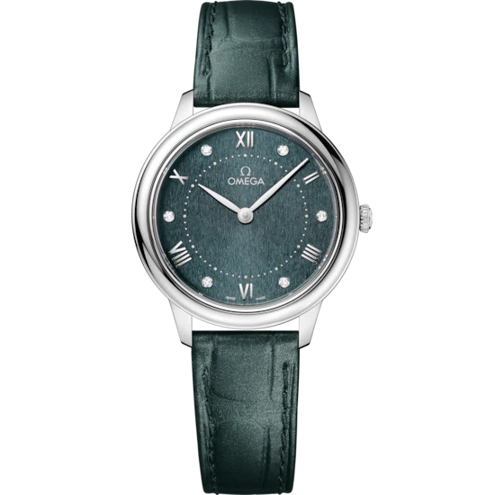 FCBA4E5D-51A3-D983-DFC4-7506FD018FD9.png Omega De Ville Prestige 30 mm Green Dial Stainless Steel Strap 434.13.30.60.60.001 - Image 1