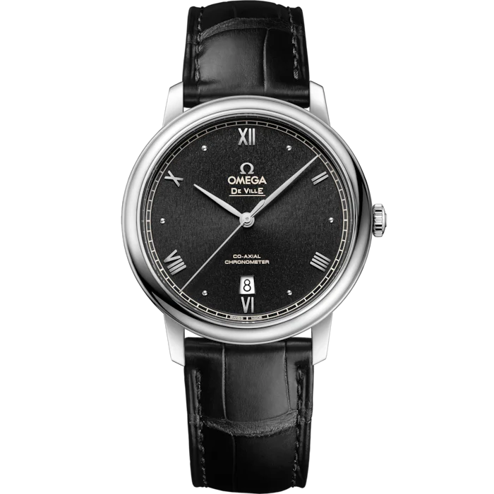 FCD3C4BE-A18F-3DD5-DA9C-5E73AEBA2CCF.png Omega De Ville Prestige 39.5 mm Black Dial Stainless Steel Strap 424.13.40.20.01.002 - Image 1