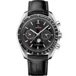Omega Speedmaster Moonphase Black Dial 44.25mm Stainless Steel Strap 304.33.44.52.01.001