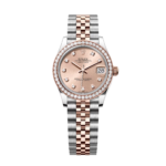 Rolex Datejust m278381-0023/0024 Rose Diamond 31mm Dial Diamond-Set Bezel and Oyster Bracelet Watch