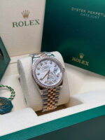 Rolex  Datejust 36mm 126281 Silver Palm Motif Diamond Dial Oyster Bracelet - Image 4