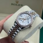 Rolex Datejust m278381-0031/0032 Silver Floral Motif Diamond Dial Diamond-Set Bezel 31mm - Image 16