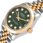Rolex Datejust m278243-0029/0030 31mm Olive Green Dial Yellow Rolesor Oyster Watch - Image 6