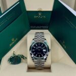 Rolex Datejust 41mm 126300 Black Index Oyster 41mm Stainless Steel Watch - Image 3