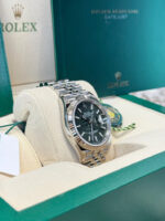 Rolex  Datejust 36mm 126234 Olive Green Palm Motif Dial Jubilee Stainless Steel Watch - Image 4