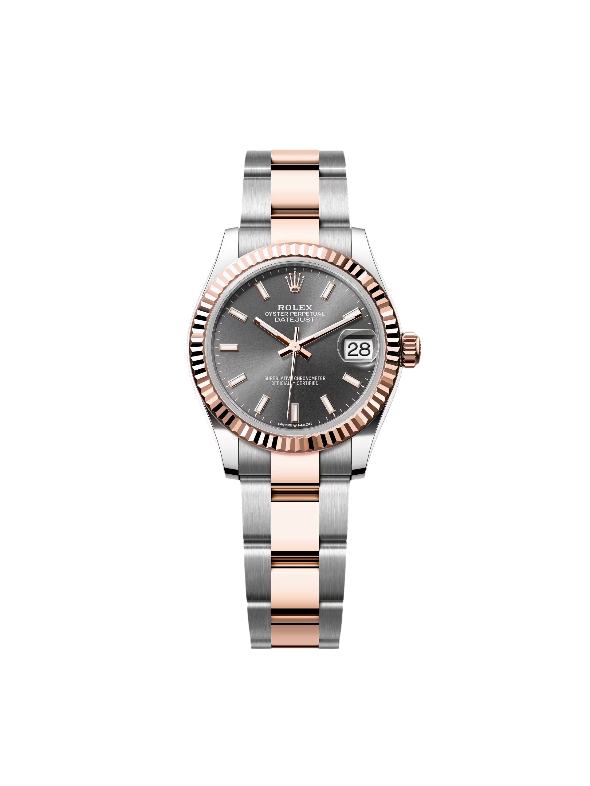 FF19F93A-5351-7643-DD31-BC21BC6C357A.png Rolex Datejust m278271-0017/0018 Slate 31mm Dial Oyster Bracelet Watch - Image 1