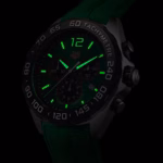 TAG Heuer Formula 1 Quartz Chronograph 200M 43mm Mens Watch Green Rubber CAZ101AP.FT8056 - Image 7