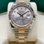 Rolex Datejust 41mm 126331 Sundust Diamond Jubilee Steel and Everose Gold Watch - Image 8