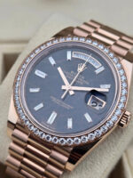Rolex  Day-Date 40mm Eisenkiesel / Diamonds Dial 228345rbr-0016 - Image 3