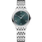 Omega De Ville Prestige 27.5 mm Green Dial Stainless Steel Bracelet 434.10.28.60.10.001