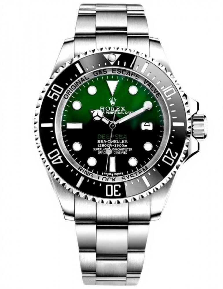 b44edce66150d83462e2f6607694257351b361773ceea7882365cd129eebb246.jpg Rolex Deepsea m136660-0005 44mm GREEN - R - Image 1